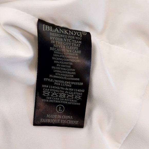 Blank NYC White Leather Moto Jacket - Picture 7 of 12